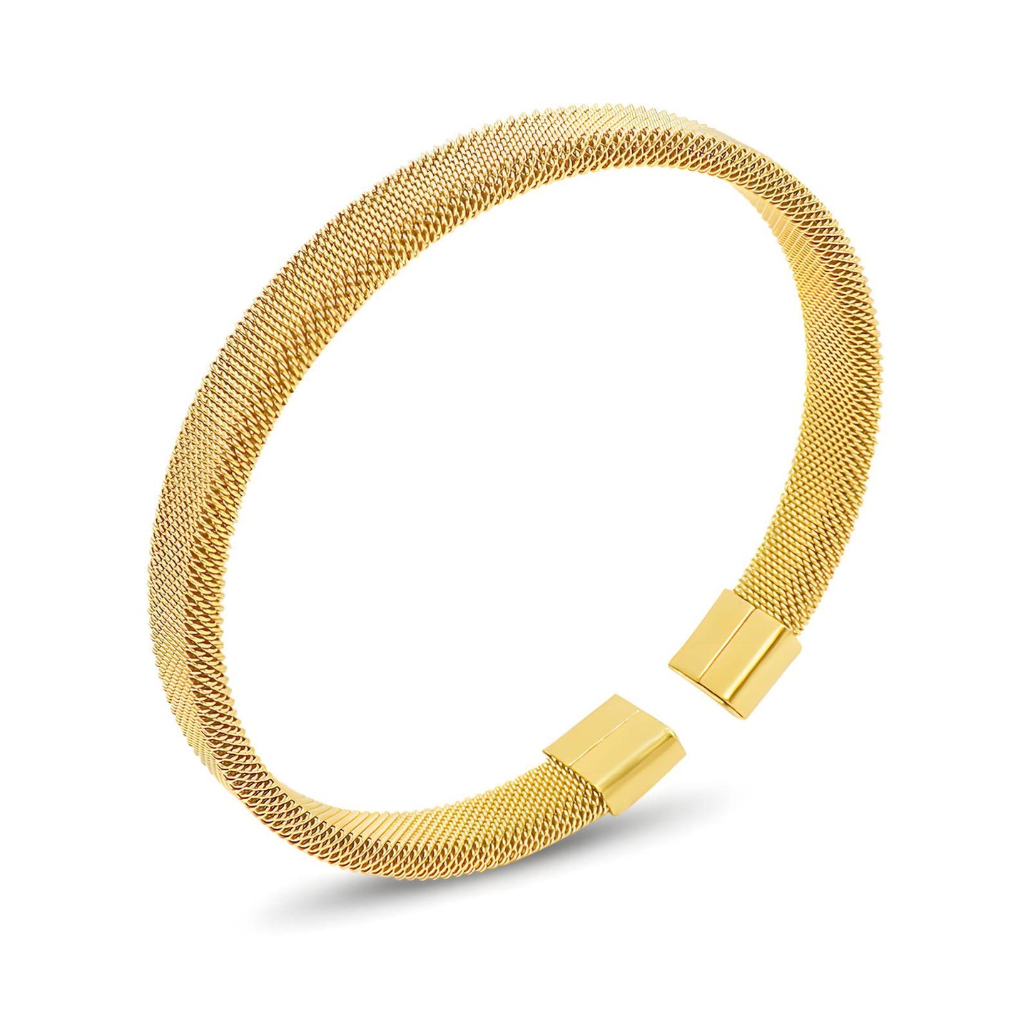 18K gold plated Stainless steel bracelet, Intensity