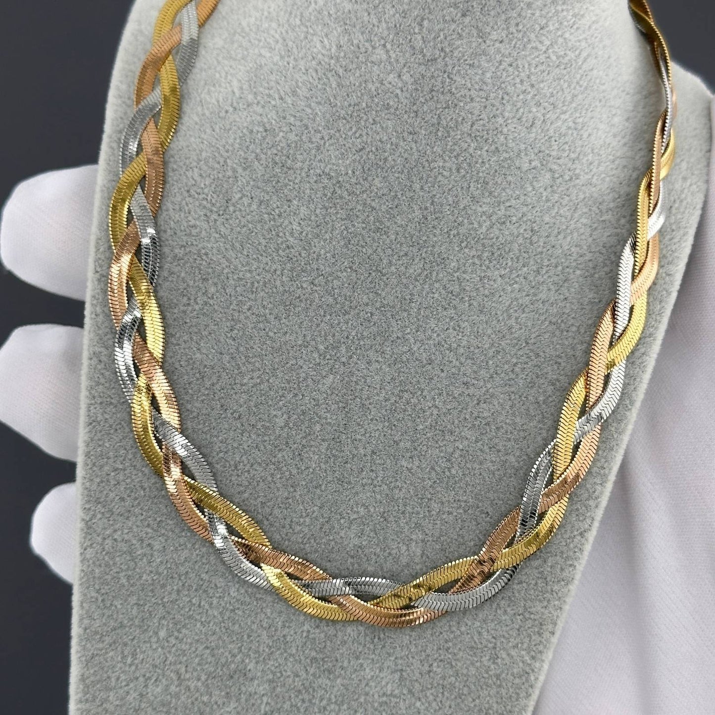 18K gold plated Stainless steel necklace, Intensity