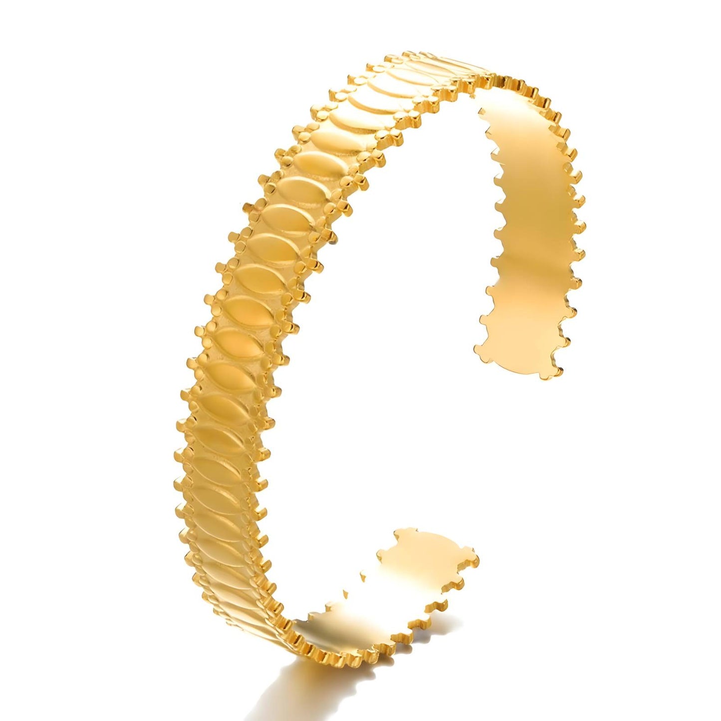 18K gold plated Stainless steel bracelet, Intensity