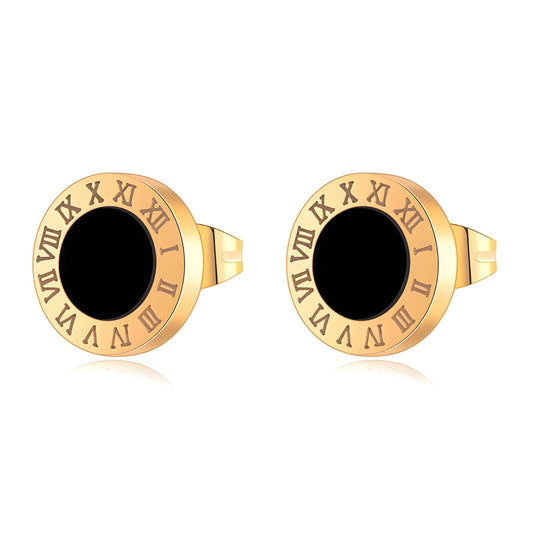 18K gold plated Stainless steel earrings, Intensity