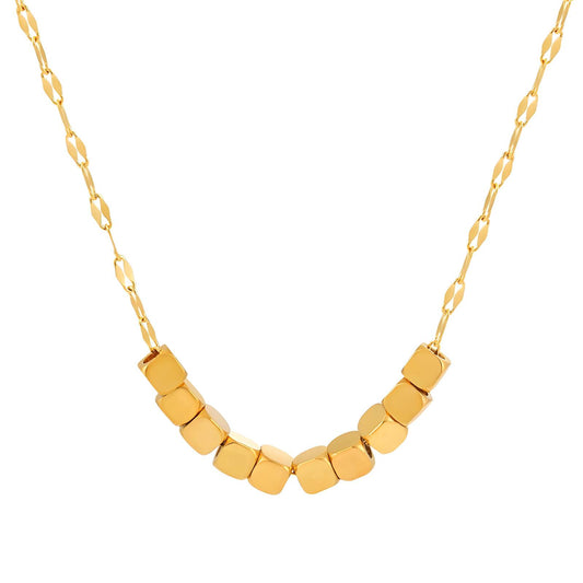 18K gold plated Stainless steel necklace, Intensity