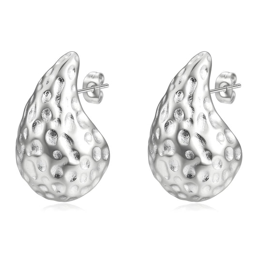 Stainless steel  Teardrops earrings, Intensity