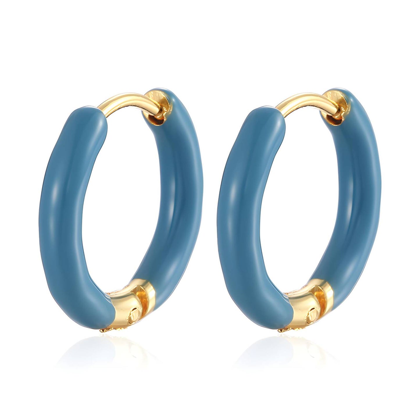 18K gold plated Stainless steel earrings, Intensity