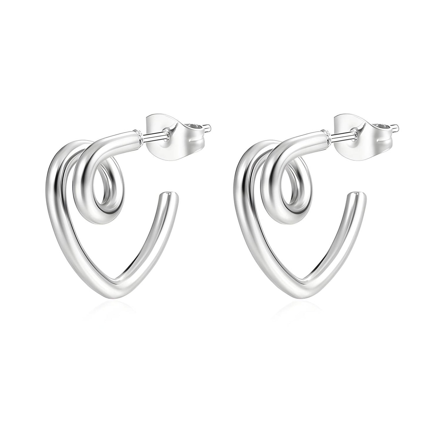 Stainless steel earrings, Intensity