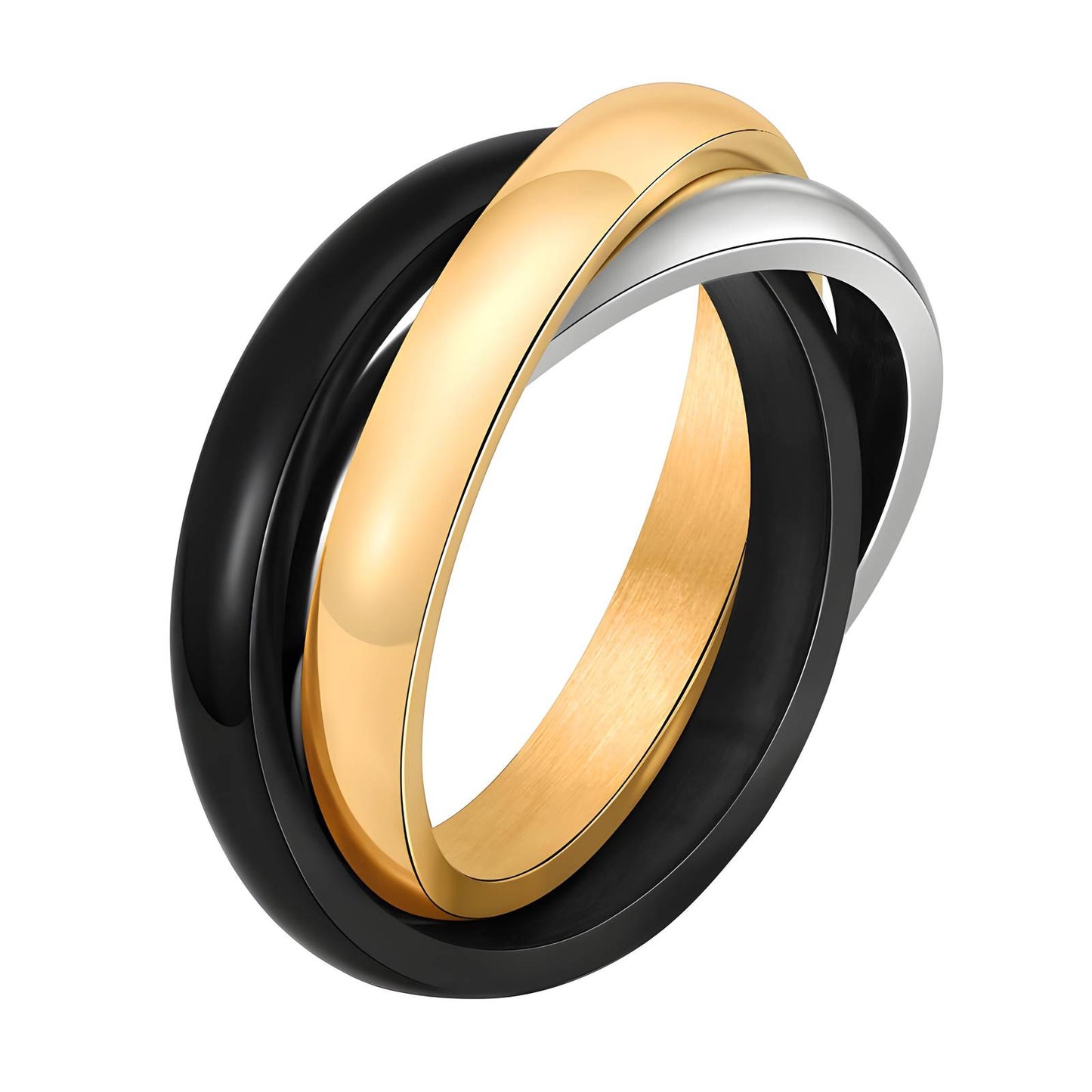 18K gold plated Stainless steel finger ring, Intensity