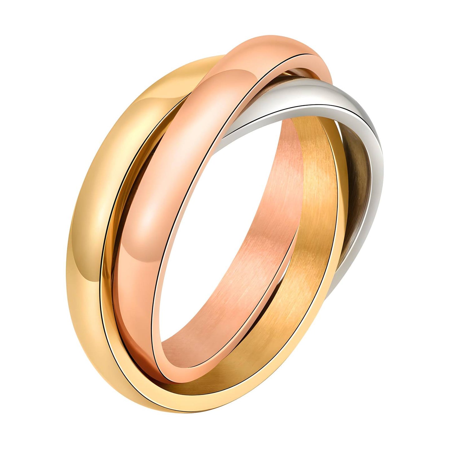 18K gold plated Stainless steel finger ring, Intensity