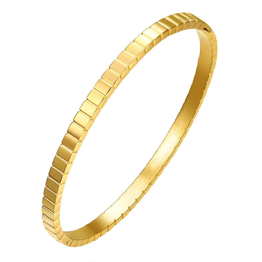 18K gold plated Stainless steel bracelet, Intensity