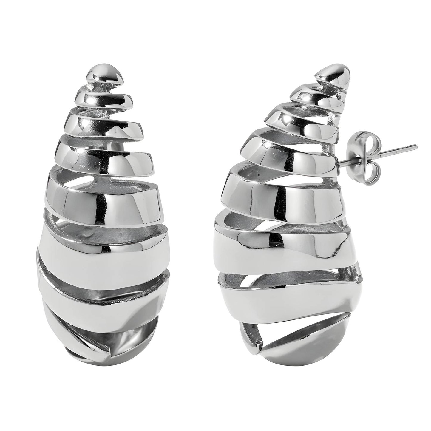 Stainless steel  Teardrops earrings, Intensity