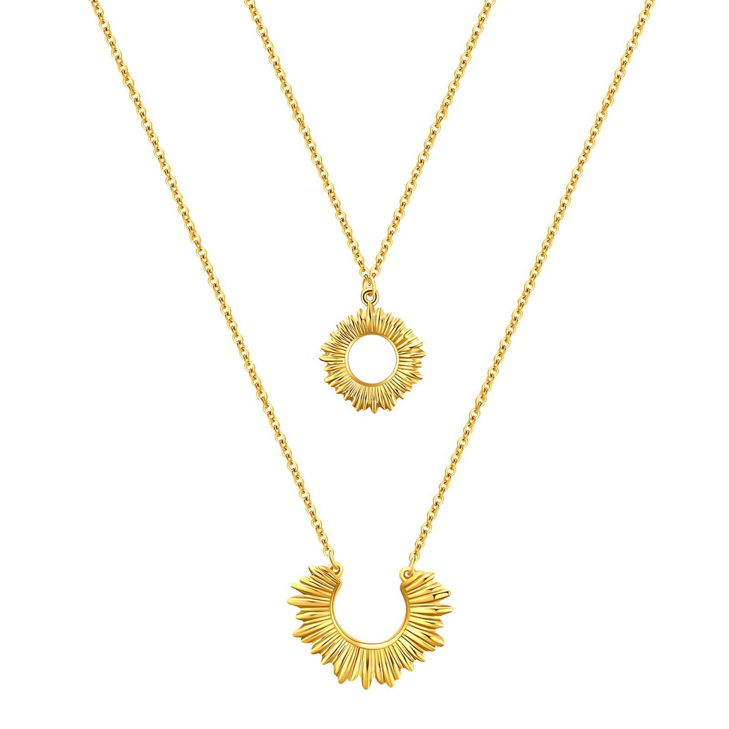 18K gold plated Stainless steel necklace, Intensity