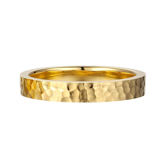 18K gold plated Stainless steel finger ring, Intensity