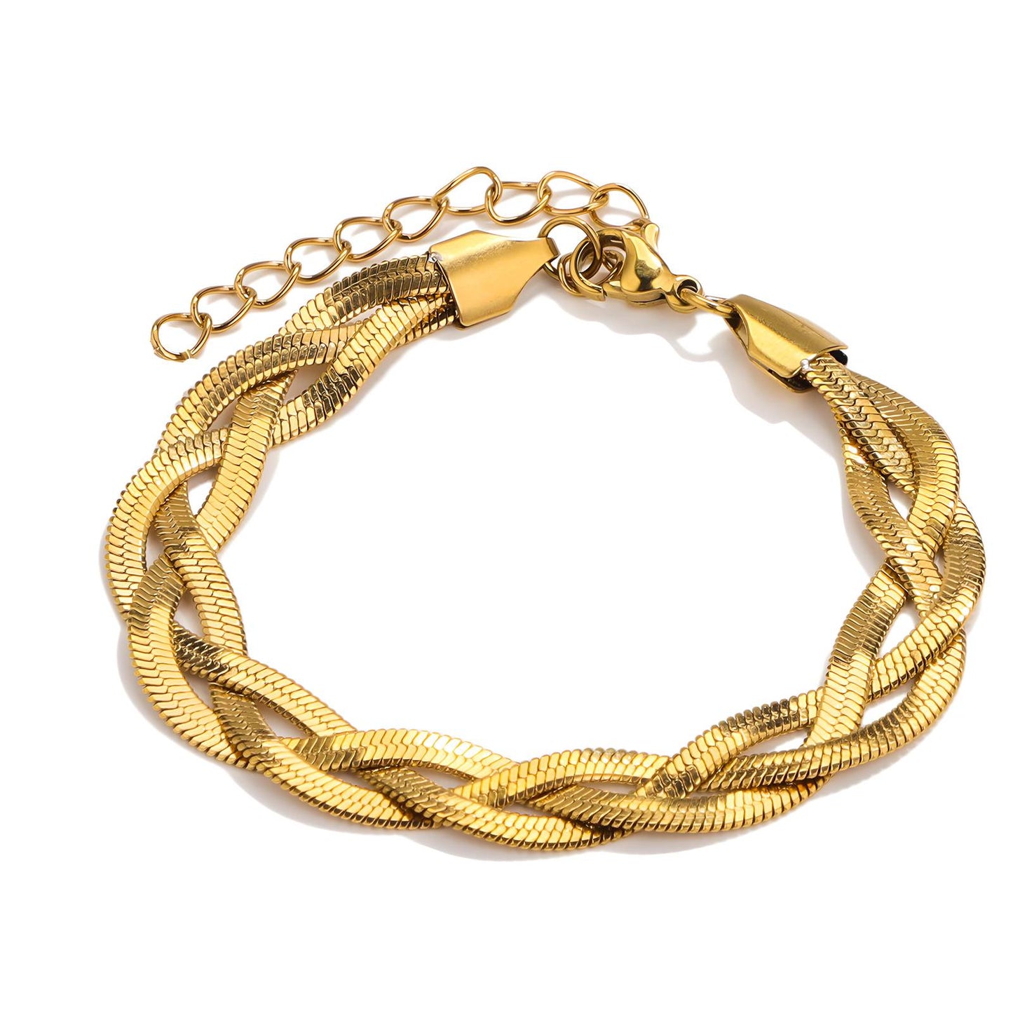 18K gold plated Stainless steel bracelet, Intensity