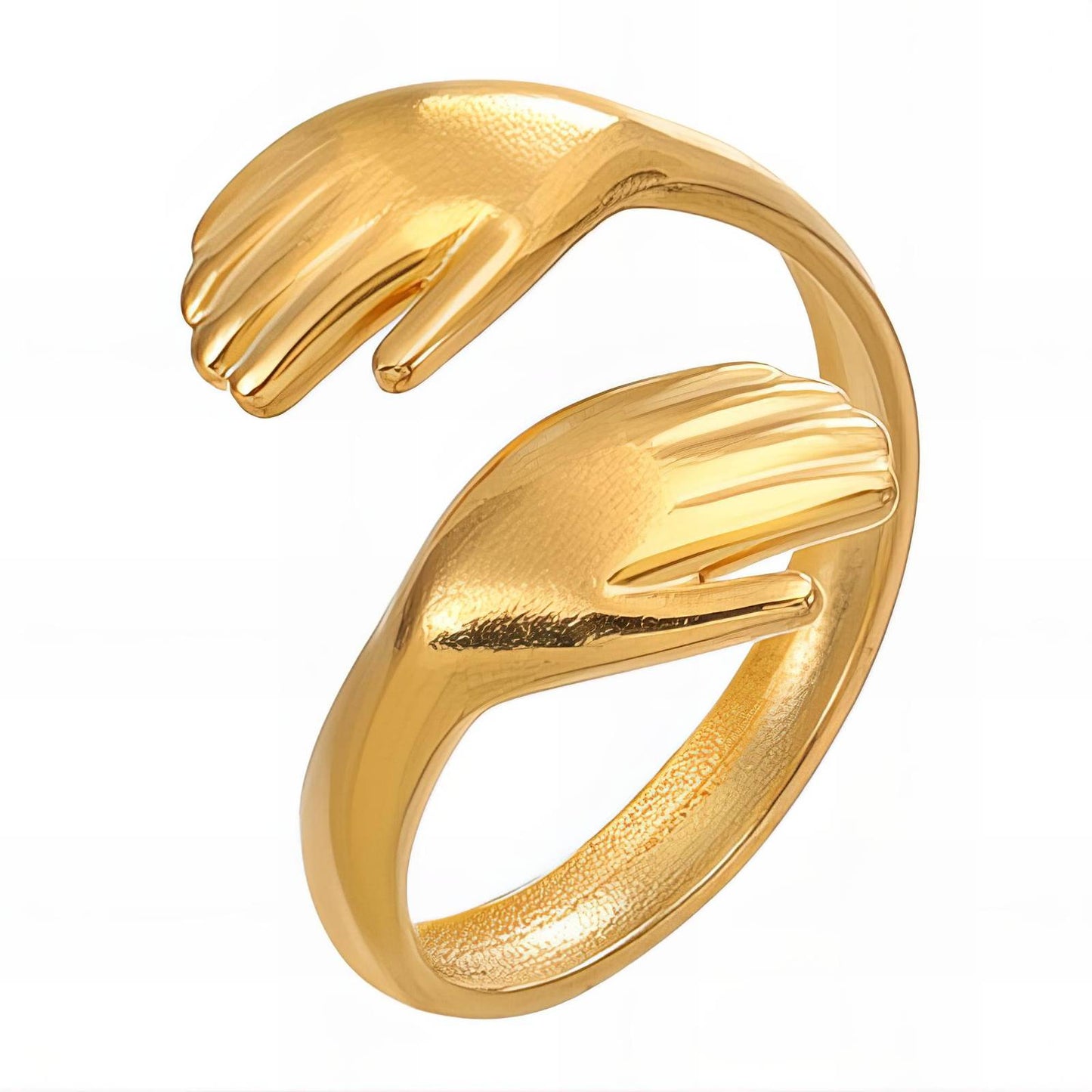 18K gold plated Stainless steel finger ring, Intensity