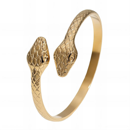 18K gold plated Stainless steel  Snakes bracelet, Intensity