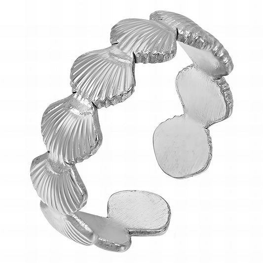 Stainless steel  Seashells finger ring, Intensity