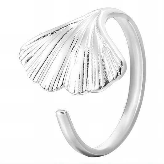 Stainless steel  Seashells finger ring, Intensity