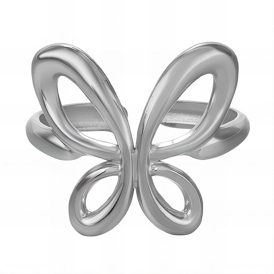 Stainless steel  butterfly finger ring, Intensity