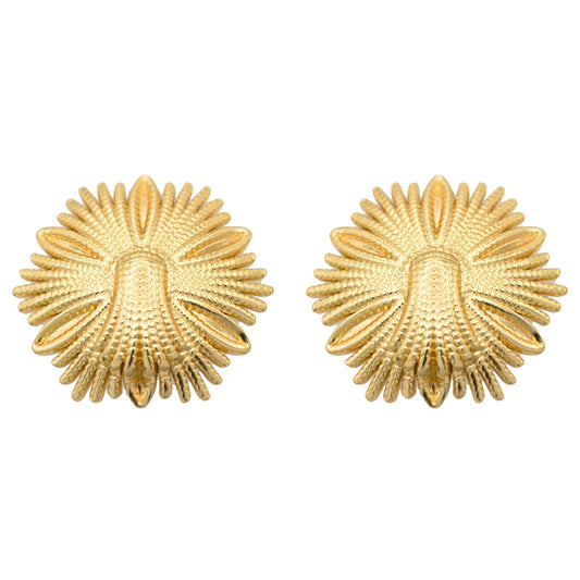 18K gold plated Stainless steel earrings, Intensity