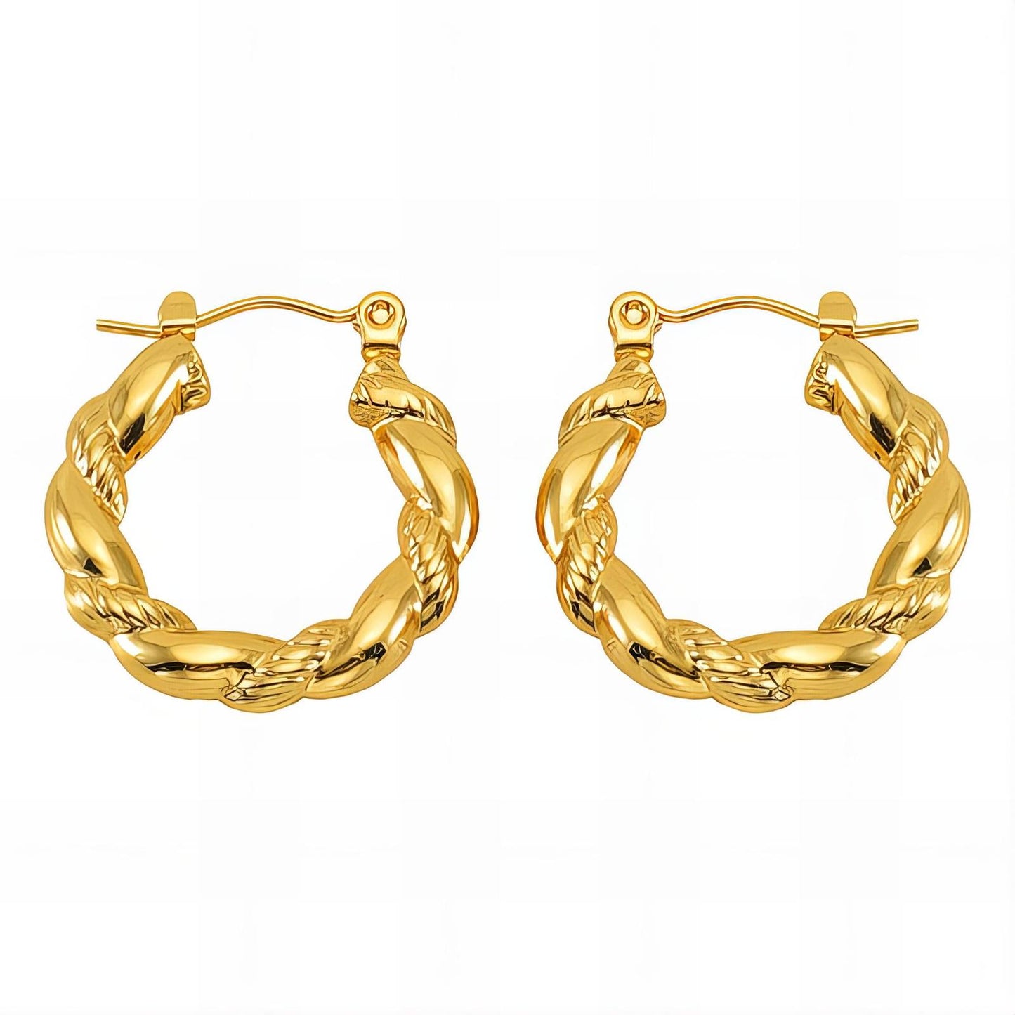 18K gold plated Stainless steel earrings, Intensity