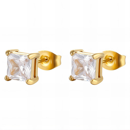 18K gold plated Stainless steel earrings, Intensity