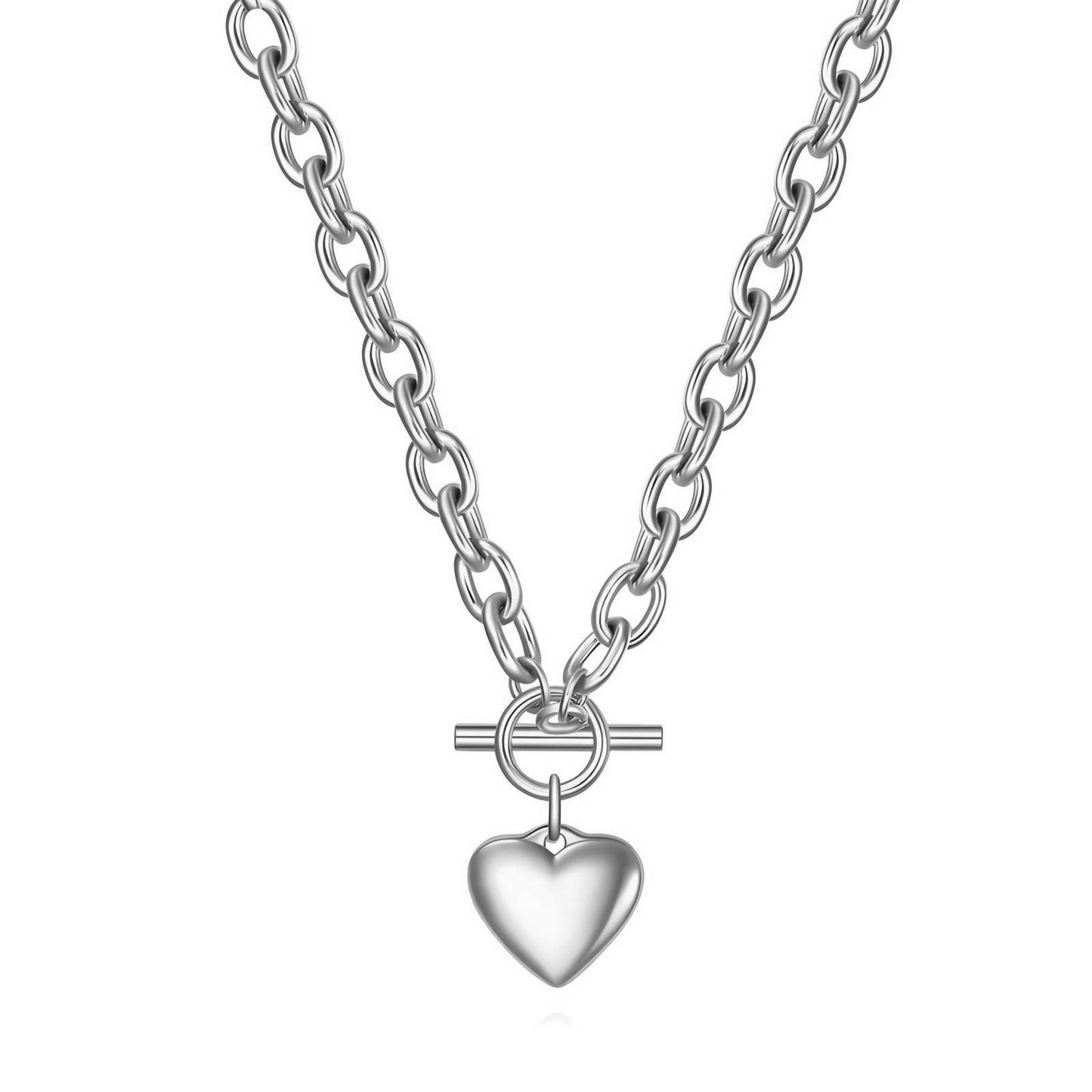 Stainless steel  Heart necklace, Intensity