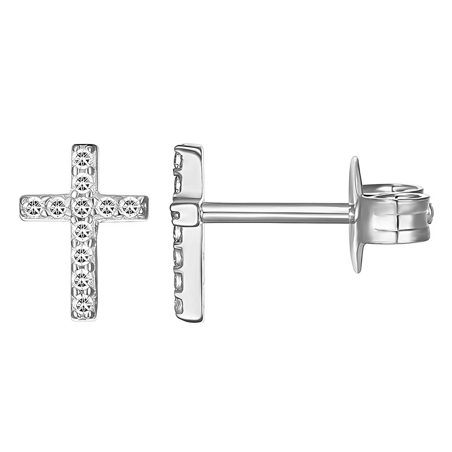 Stainless steel  Crosses earrings, Intensity