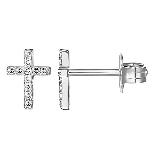 Stainless steel  Crosses earrings, Intensity