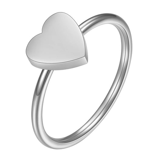 Stainless steel  Hearts finger ring, Intensity