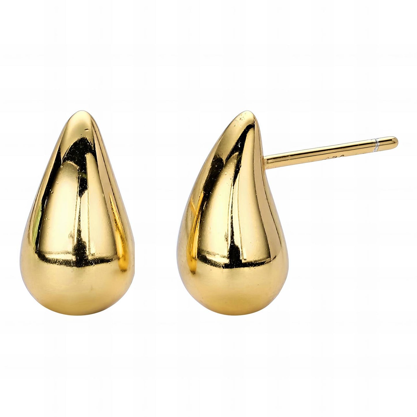 18K gold plated Stainless steel  Teardrops earrings, Intensity