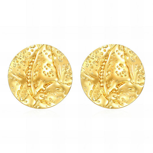 18K gold plated Stainless steel earrings, Intensity