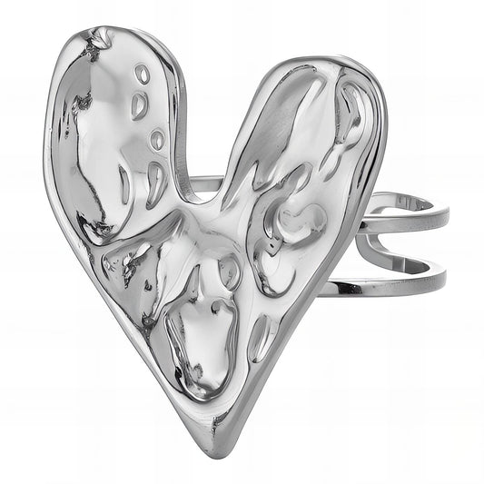 Stainless steel  Heart finger ring, Intensity