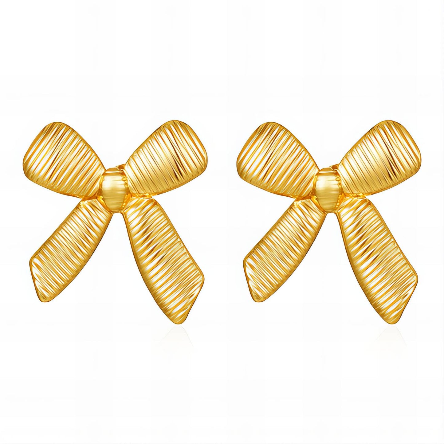 18K gold plated Stainless steel earrings, Intensity