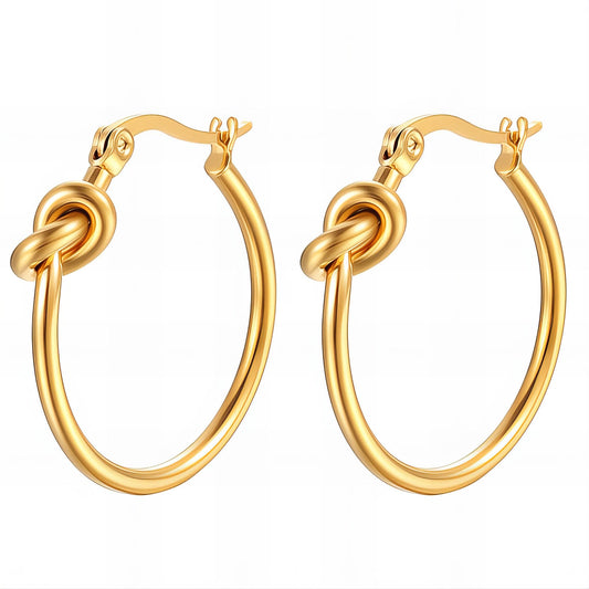 18K gold plated Stainless steel earrings, Intensity