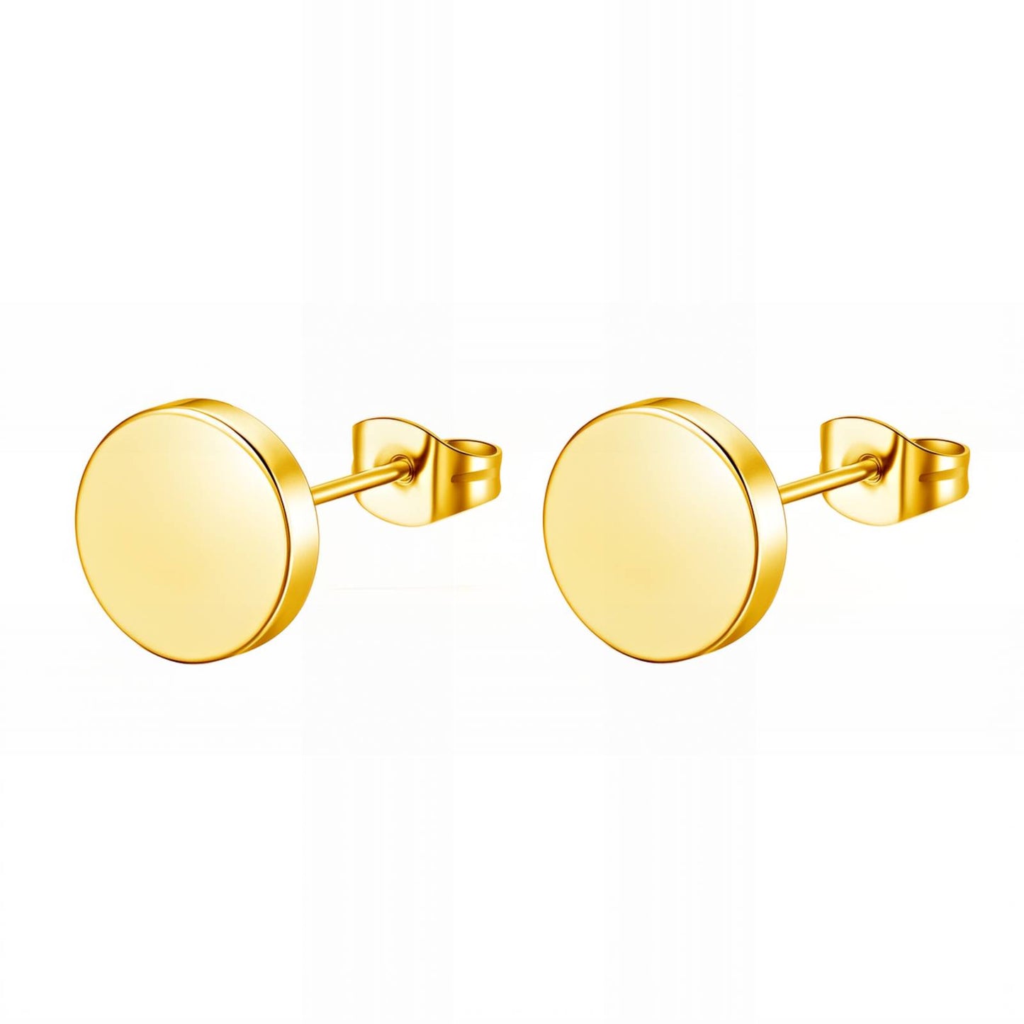 18K gold plated Stainless steel earrings, Intensity