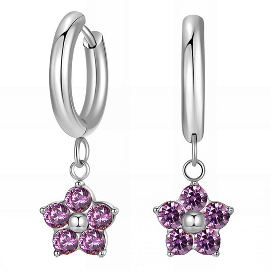 Stainless steel  Flowers earrings, Intensity